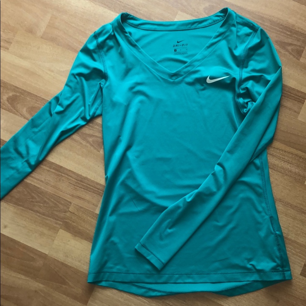 Teal Nike Dri-Fit Long Sleeve